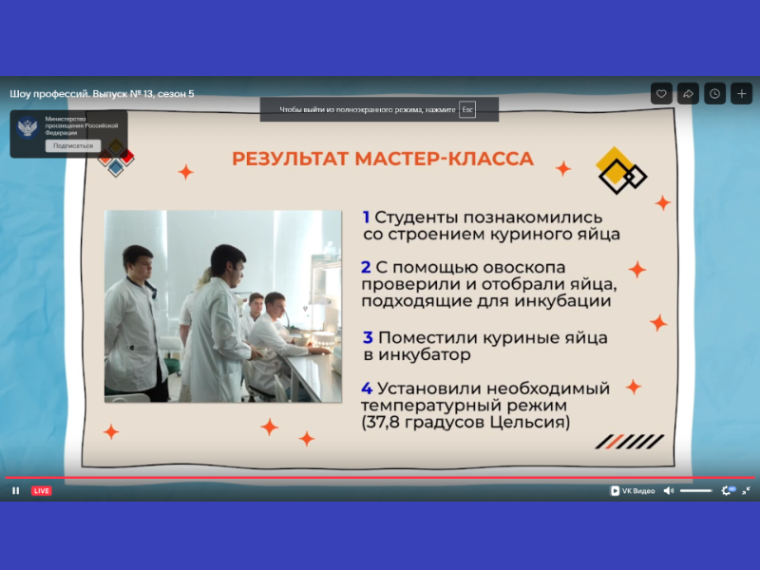 «Шоу профессий» «Оператор птицефабрик и механизированных ферм».